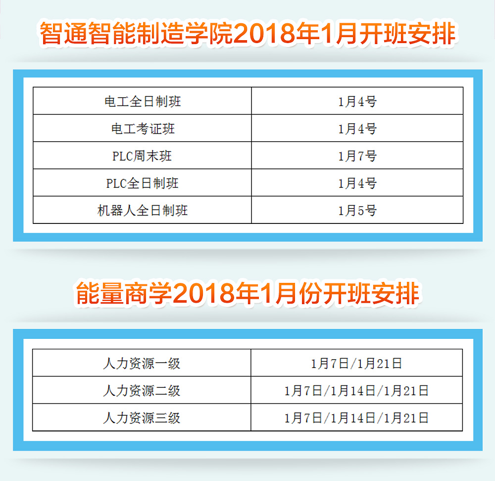 智通培訓2018年1月開班通知02