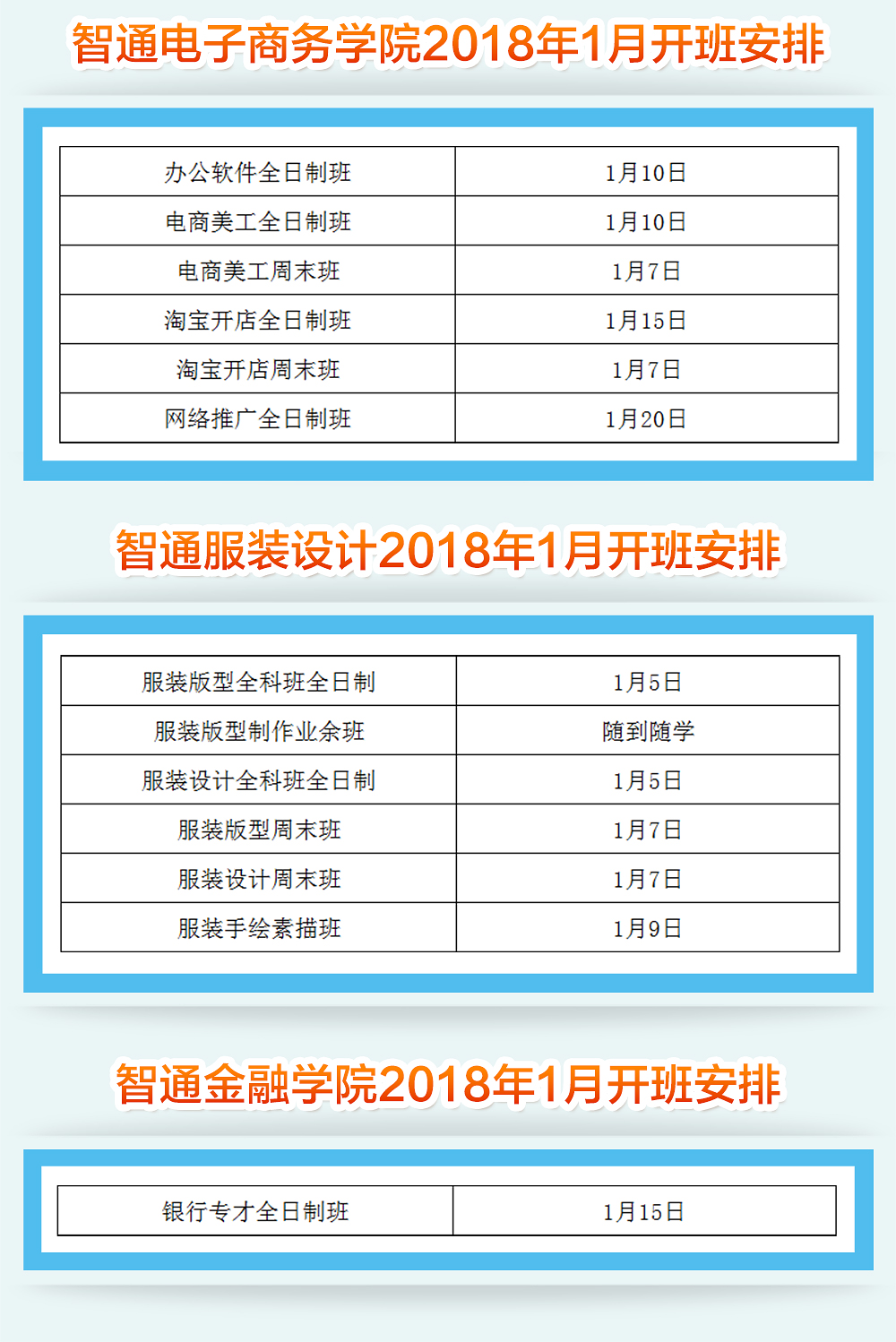 智通培訓2018年1月開班通知03