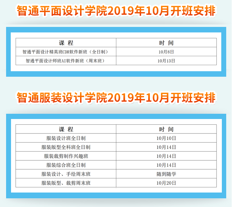 2019年10月智通培訓開課通知03